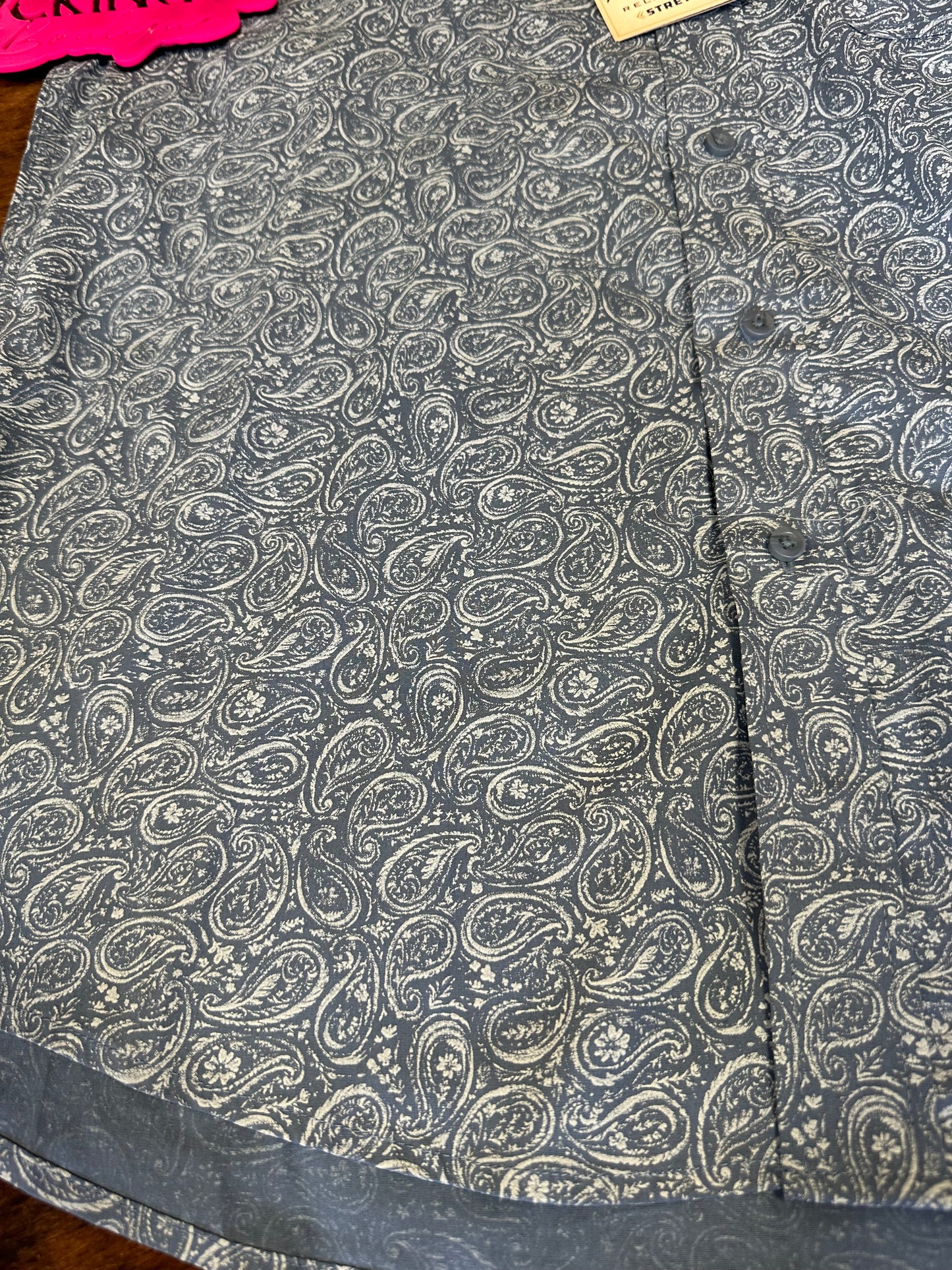 Blue Paisley Men’s SS