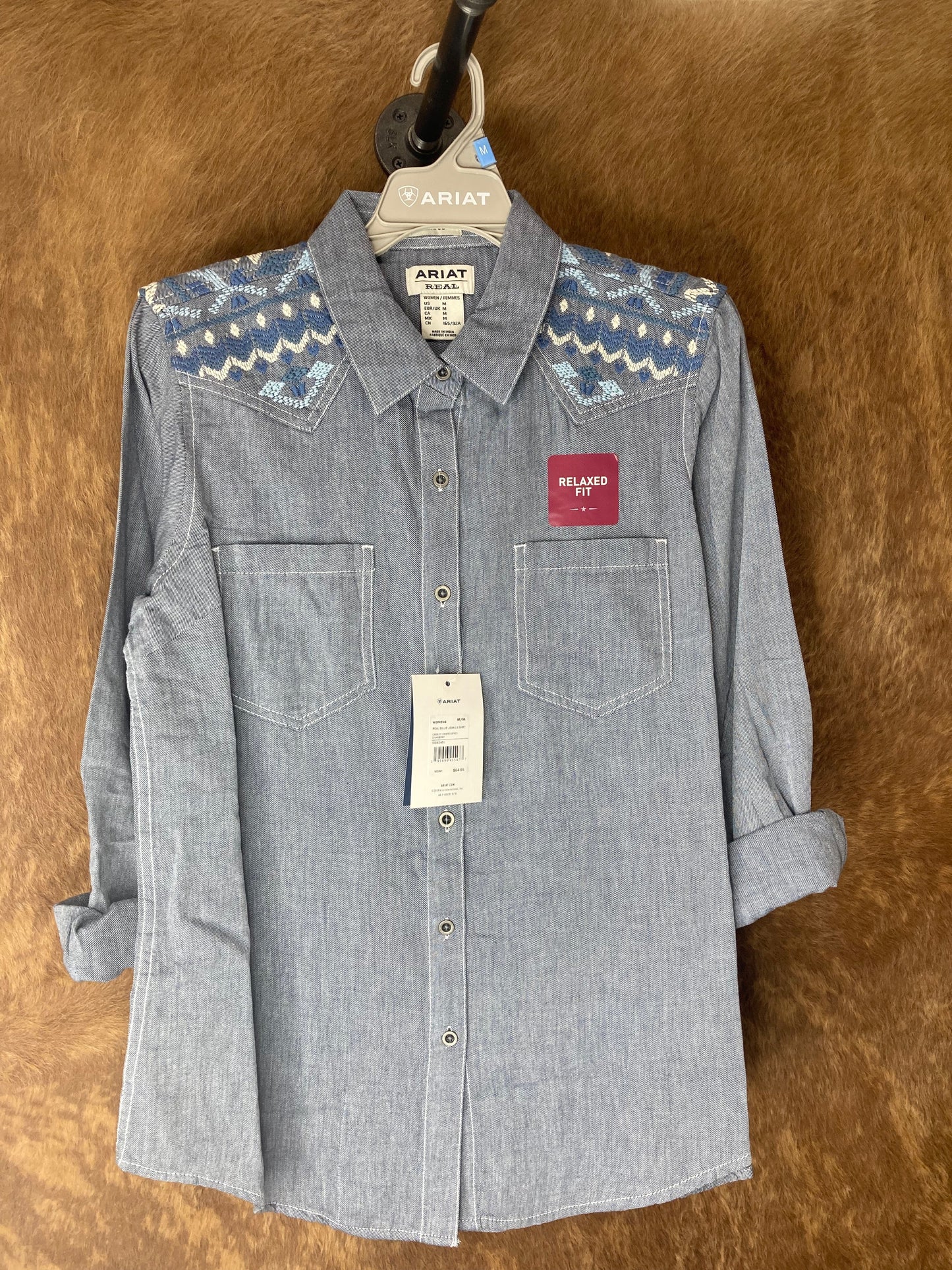 Cassidy Embroidered Chambray Shirt