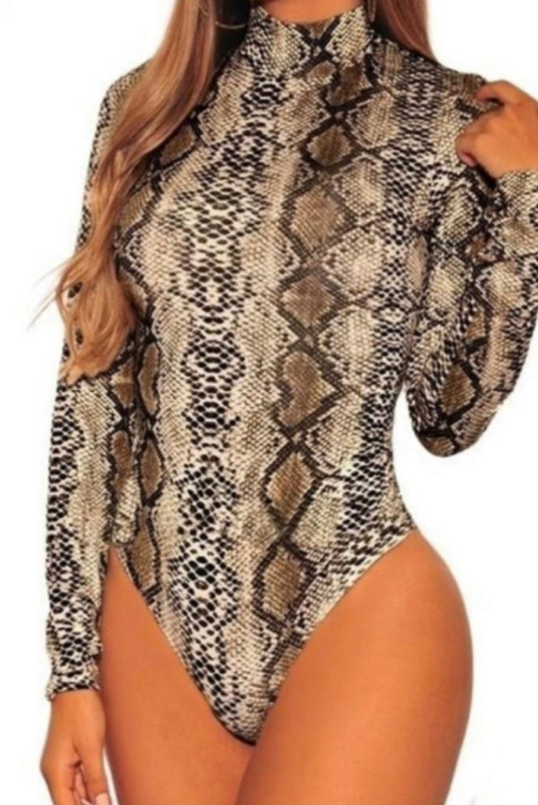 Snake Print Bodysuit